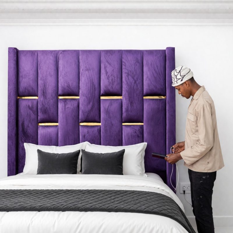 Headboard Purple